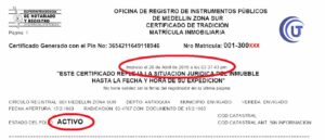 Documento - Qué es el certificado de tradición y libertad